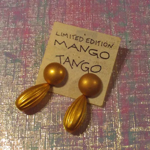 Mango Tango Gold Earrings Mango Tango